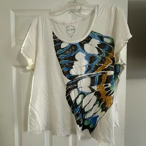 Lucky Brand Women's White Butterfly